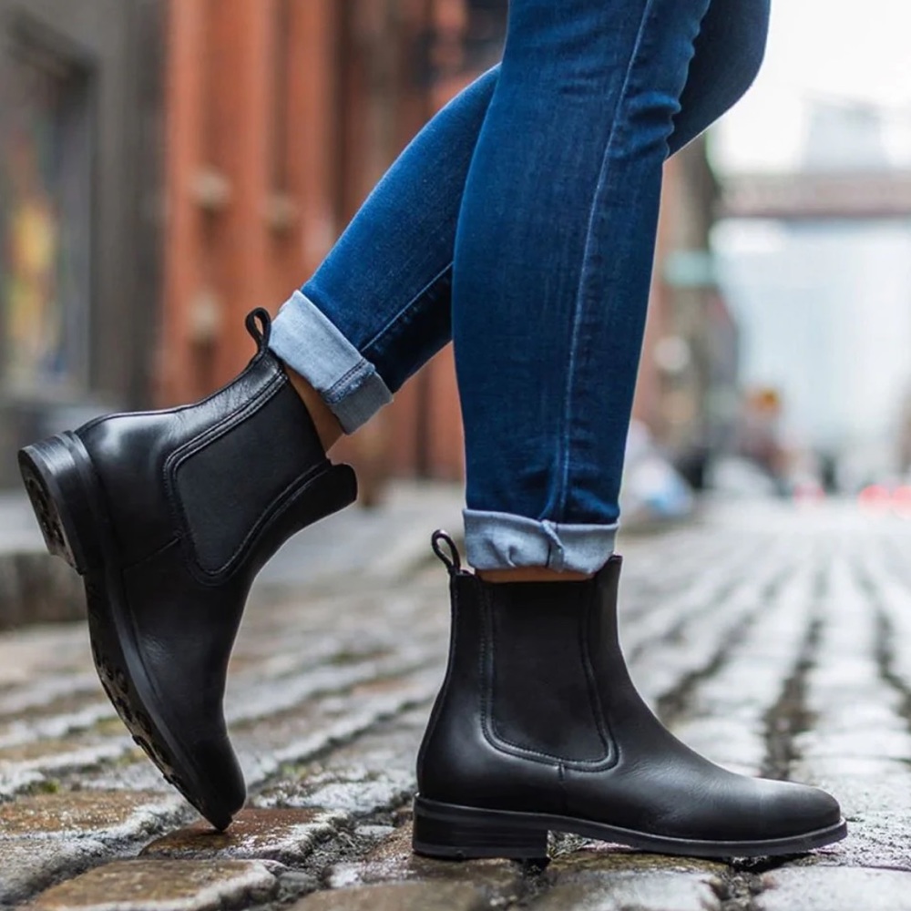 [Thursday Boot Co.] Black Leather Duchess Chelsea Boots